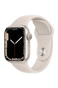 Apple Watch Seri 7 Gps, 41mm Beyaz Alüminyum Kasa Ve Beyaz Spor Kordon - Regular Mkmy3tu/a