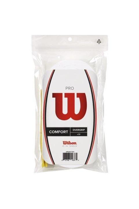 Wilson Pro Comfort 30'lu Tenis Gribi Beyaz Wrz4017wh