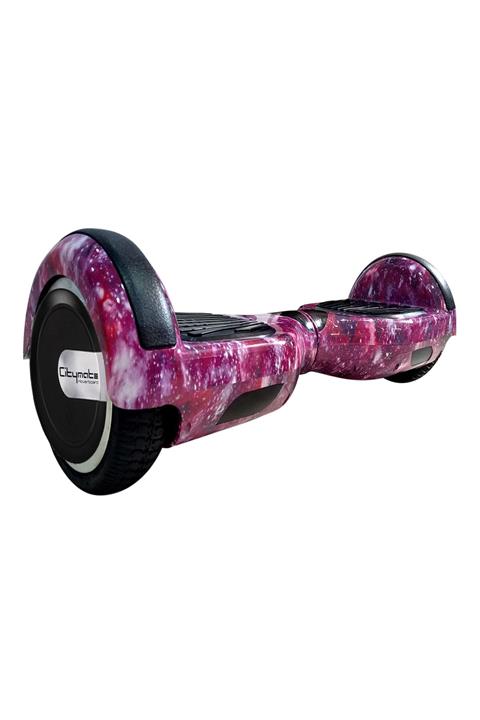 CityMate Elektrikli Kaykay Hoverboard 6.5 Inch Uzay Mor Grafity Desenli Akıllı - Çanta Hediyeli