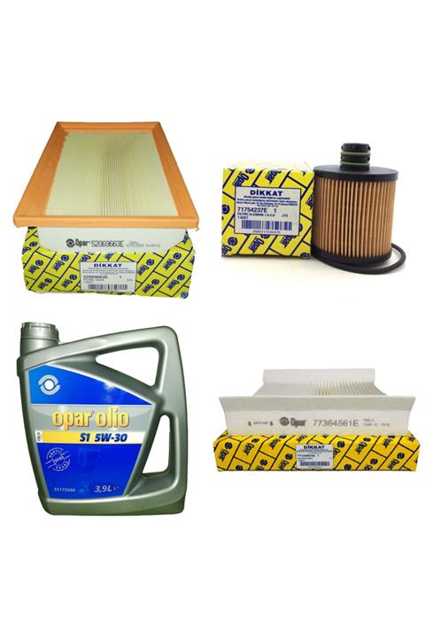 OPAR Fiat Egea 1.6 D Multijet Euro 6 Filtre Bakım Seti 2016-sonrası 120 Bg [3+1-otodeposuset2829a]