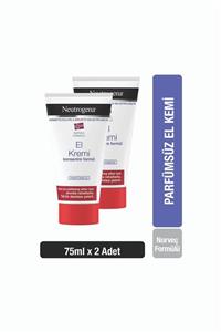 Neutrogena Norveç Formülü El Kremi Parfümsüz 75 Ml X 2 Adet