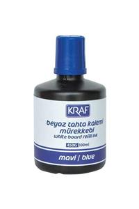 KRAF Beyaz Tahta Kalemi Mürekkebi 100 ml Mavi Tx