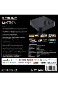 ATAELEKTRONİK Redline Mate Pro Box Android Tvbox Tv Box 4gb Ddr4 Ram Ve 32gb Dahili Hafıza 4 Çekirdek