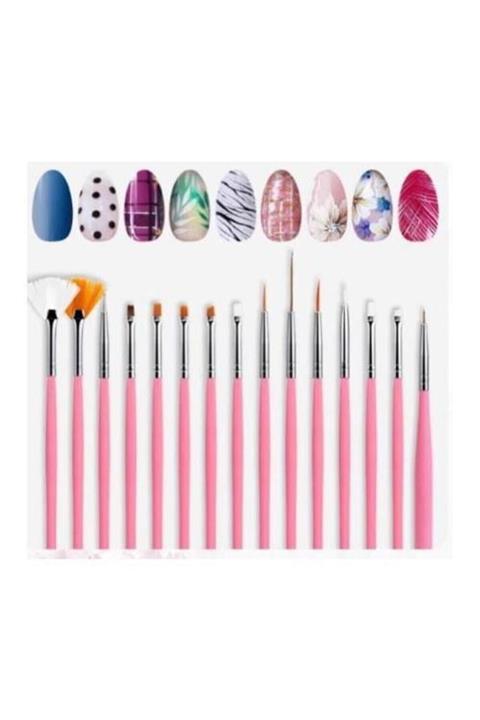 Nail Master 15li Nail Art Tırnak Süsleme Fırça Seti
