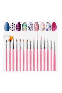 Nail Master 15li Nail Art Tırnak Süsleme Fırça Seti