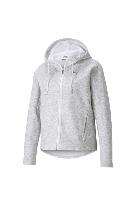 Puma Evostripe Full-zip Hoodie Kadın Beyaz Sweatshirt 58915702