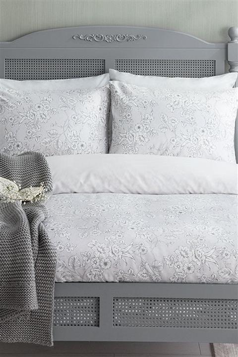 Madame Coco Silvian King Size Saten Nevresim Takımı 240X220+2x(60x80)+240X260 cm