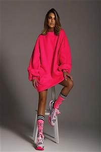 Fashiontayt Neon Pembe Sweat