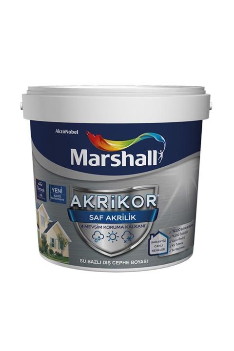 Marshall Akrikor Saf Akrilik Boya Beyaz 15 Lt (20 Kg)