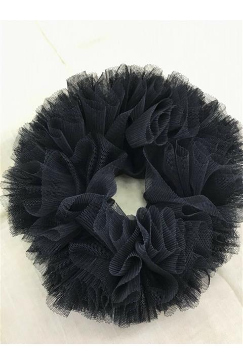 GüL By Akkuzu Kadın Tül Topuz Tokası Siyah