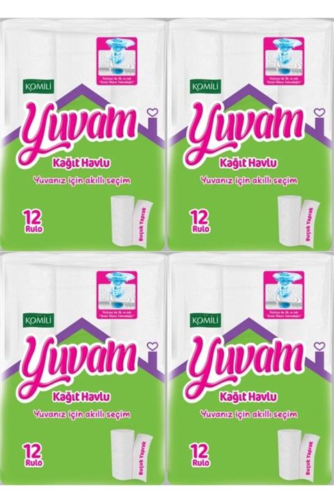 Komili Yuvam Kağıt Havlu 12’li 4 Adet
