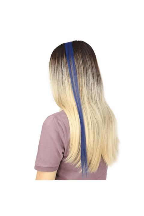 Peruk Market Kadın Koyu Mavi Sentetik Tekli Çıt Çıt