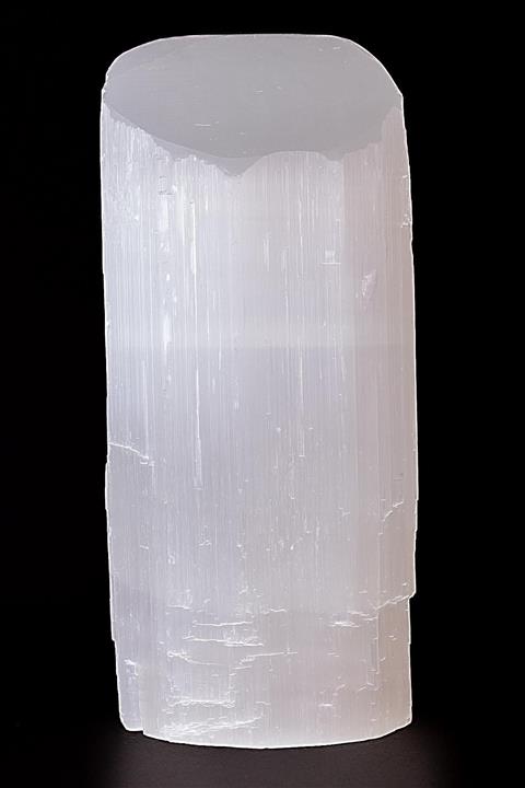 Dünya Doğal Taş 20 Cm Selenit Taşı Lamba