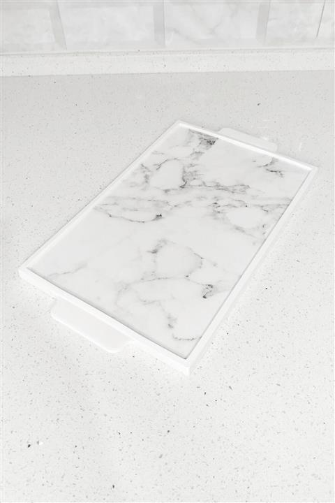 Venice Home Mermer Desenli Sunum Tepsisi Doğrama Tahtası