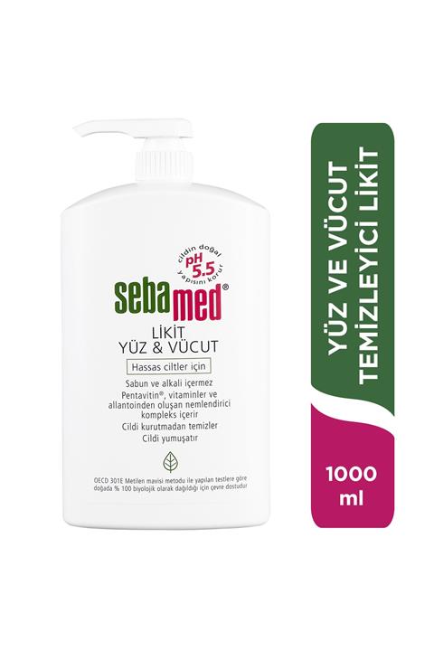 Sebamed Likit Yüz & Vücut Temizleme Jeli 1000 ml