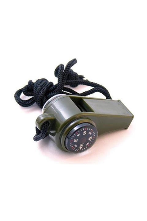 renn Pusulalı Düdük Termometreli Survival Ipli