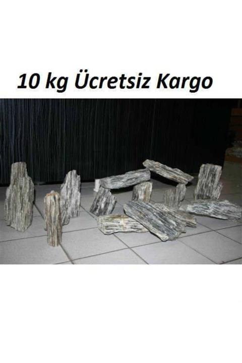 usm 10 Kg Gnays Kaya Orijinal 1.kalite Doğal Dekoratif Simli Gnays