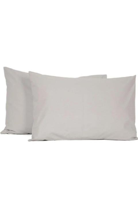 Elfin 2'li Yastık Kılıfı 50x70+20cm Kapaklı Gri