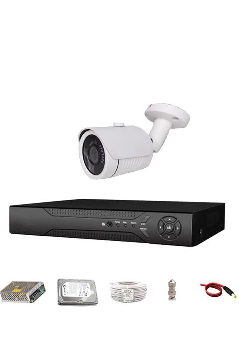 Ahd 1 Kameralı 500 Gb Hdd Dahil 5 Mp Sony Lens 1080p Gece Görüşlü Güvenlik Kamerası Seti