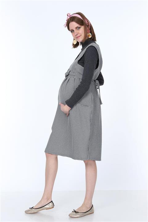 Işşıl 9743-kazayağı Fiyonk Mini Jile Hamile Elbise