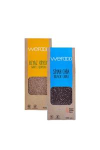 Wefood Beyaz Kinoa 400 gr  + Siyah Chia 400 gr