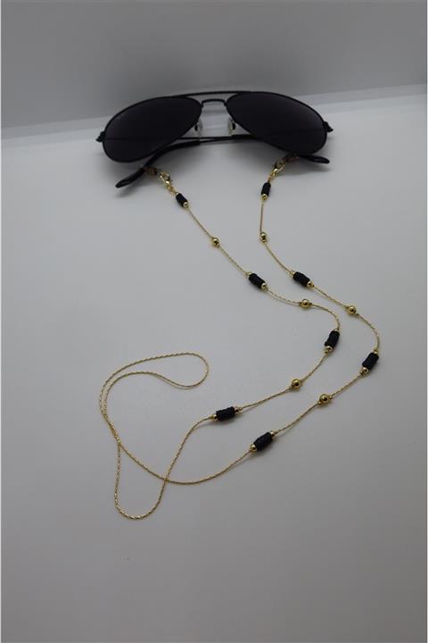 AB Shop Kadın Altın Küçük Detaylı Güneş Gözlük Ve Maske Askısı Ipi