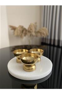 Gaios Design Gold Altın Cup (1 ADET) / Kase / Dondurmalık / Lokumluk / Çerezlik