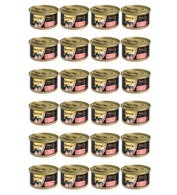 Gimcat Shinycat Tavuklu Konserve Yavru Kedi Maması 70 gr X 24 Adet