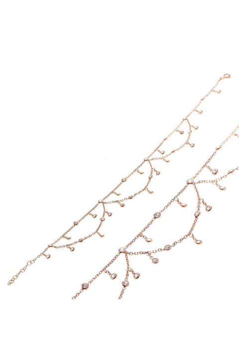 Söğütlü Silver Prenses Zirkon Taşlı Halhal