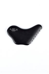 Aurelia Genève Black Bıan Stone Butterfly Shaped gua sha - Kelebek gua sha Taşı - Siyah Bien