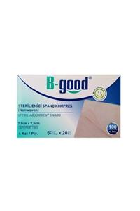 BGOOD Steril Emici Spanç Kompres 7.5cmx7.5cm 100lü