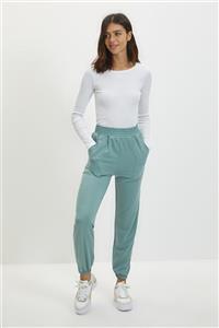 TRENDYOLMİLLA Mint Cep Detaylı Jogger İnce Örme Eşofman Altı TWOAW22EA0544