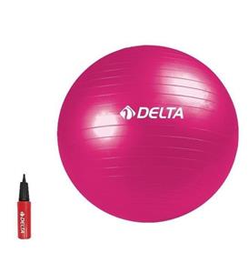 Delta 65 Cm Fuşya Deluxe Pilates Topu Ve Çift Yönlü Pompa Seti