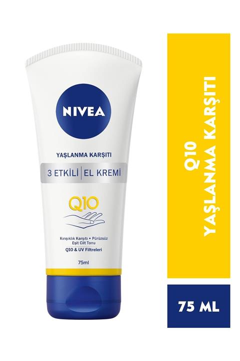 Nivea Nıvea 3 Etkili Q10 Yaşlanma Karşıtı El Kremi 75 Ml