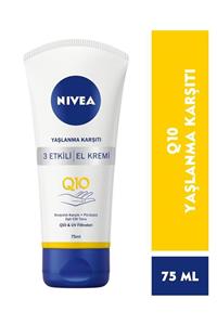 Nivea Nıvea 3 Etkili Q10 Yaşlanma Karşıtı El Kremi 75 Ml