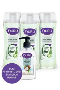 Duru Micellar Aloevera Duş Jeli 3 x 450 ml + Hindistan Cevizli Sıvı Sabun