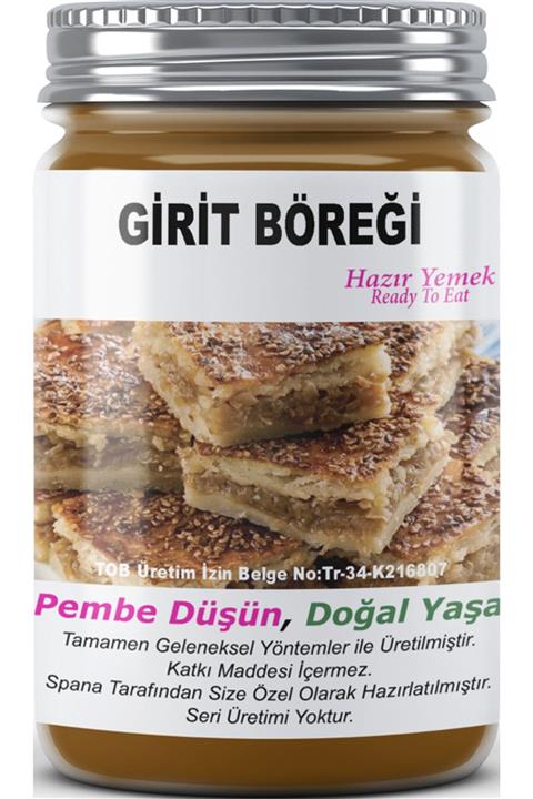 SPANA Girit Böreği Ev Yapımı Katkısız 650gr