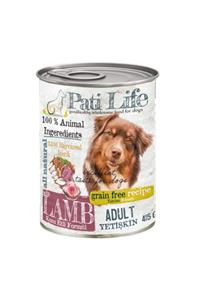 Pati Life 12'li Patilife 415 Gr Yetişkin ( Kuzu Etli ) Mama 12 Adet Yaş Konserve Köpek Maması