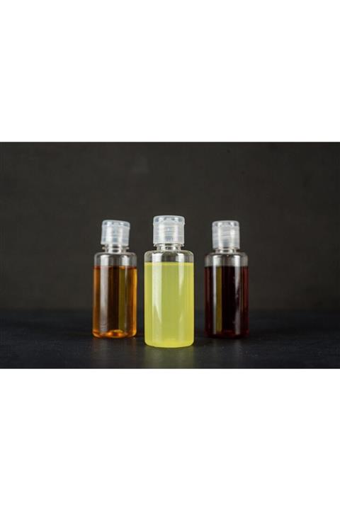 Placity 100 Adet 50 ml Boş Şişe Şeffaf Kapak Kolonya Sıvı Dezenfektan Likit Şişe