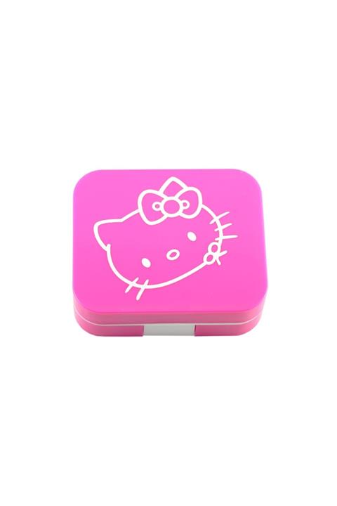 TAMER ONLİNE Kontakt Lens Saklama Kabı Aynalı Pembe Hello Kıtty Desenli