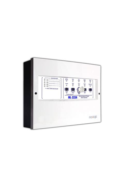 MAXLOGIC Mavili Ml-2224 Konvansiyonel Yangın Alarm Santrali, 4 Bölge