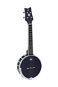 Ortega Oubj100-sbk Banjo Ukulele (semi Satin Black)