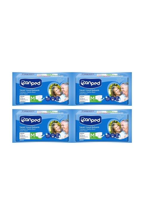 Canped Belbantlı Tekstil Hasta Bezi Orta Boy(m) 30lu 4paket 120ad