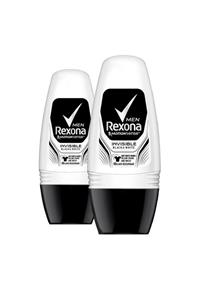 Rexona Erkek Deodorant Roll On Invisible Black White 50 Ml X2