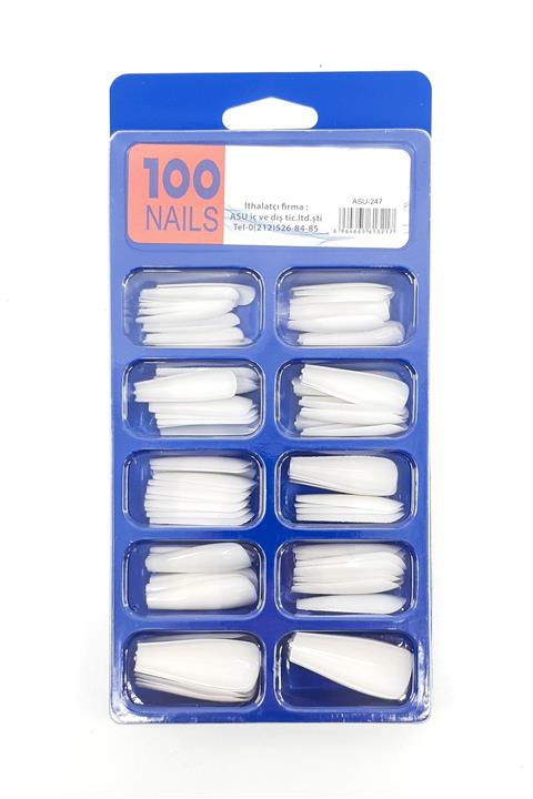 SHAKA Beyaz 100' Lü Takma Tırnak As-247