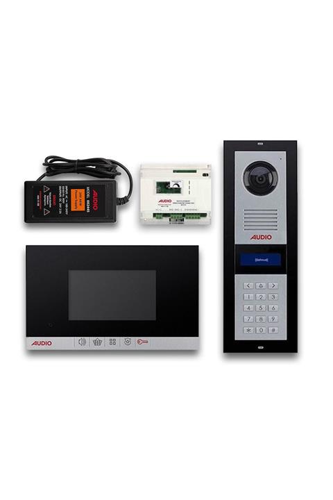 AUDİO 26 Daire Görüntülü Diafon Paketi (siyah)