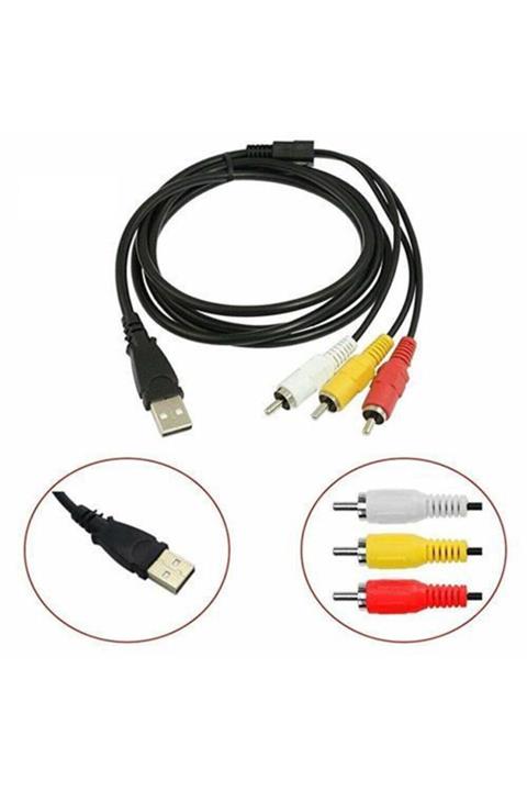 Transformacion 3rca Usb Çevirici 1.2 Metre Kablo 248018 6 Lı  Paket