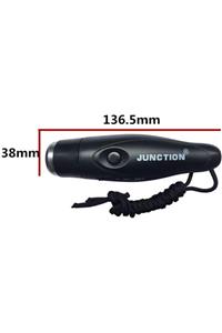 junction Elektronik Düdük, 3 Tonlu, 125 Desibel, Hakem Antrenör Düdüğü Gri