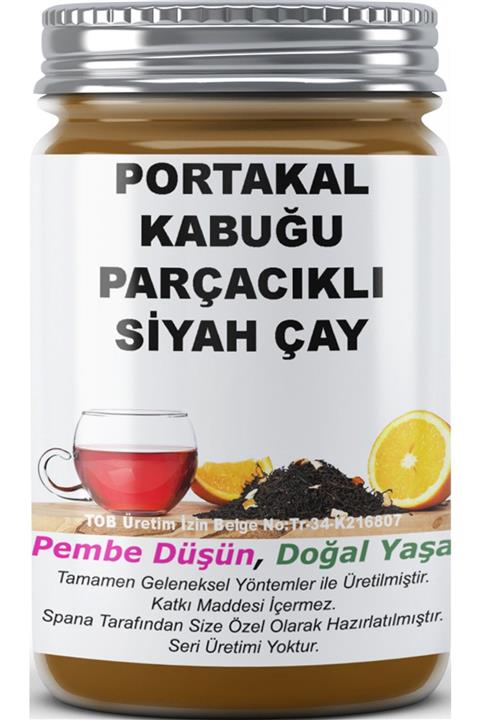 SPANA Ev Yapımı Katkısız Portakal Kabuğu Parçacıklı Siyah Çay 125gr