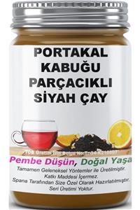 SPANA Ev Yapımı Katkısız Portakal Kabuğu Parçacıklı Siyah Çay 125gr